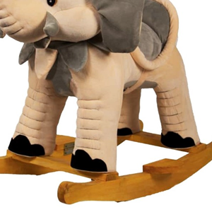 راکر فیل کودک چوبی کرم -اسباب بازی